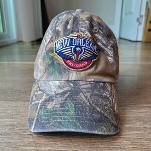 OTS New Orleans Pelicans NBA Camo Hat Adjustable Strapback Camouflage Cap OSFA